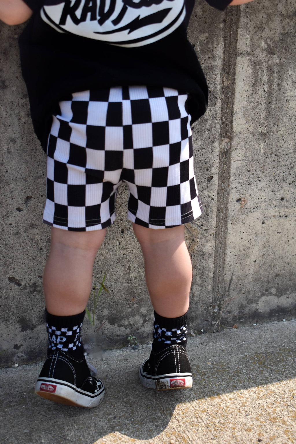 Checkered bikers