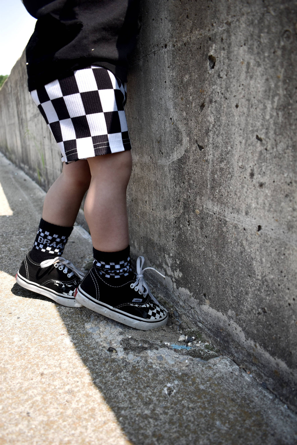 Checkered bikers