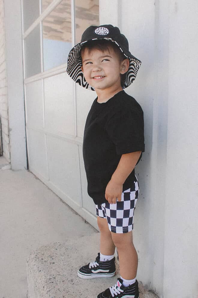 Checkered bikers