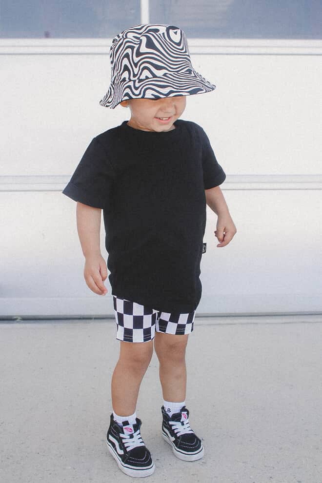 Checkered bikers